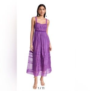 Chiffon beautiful summer purple breezy elegant dress.